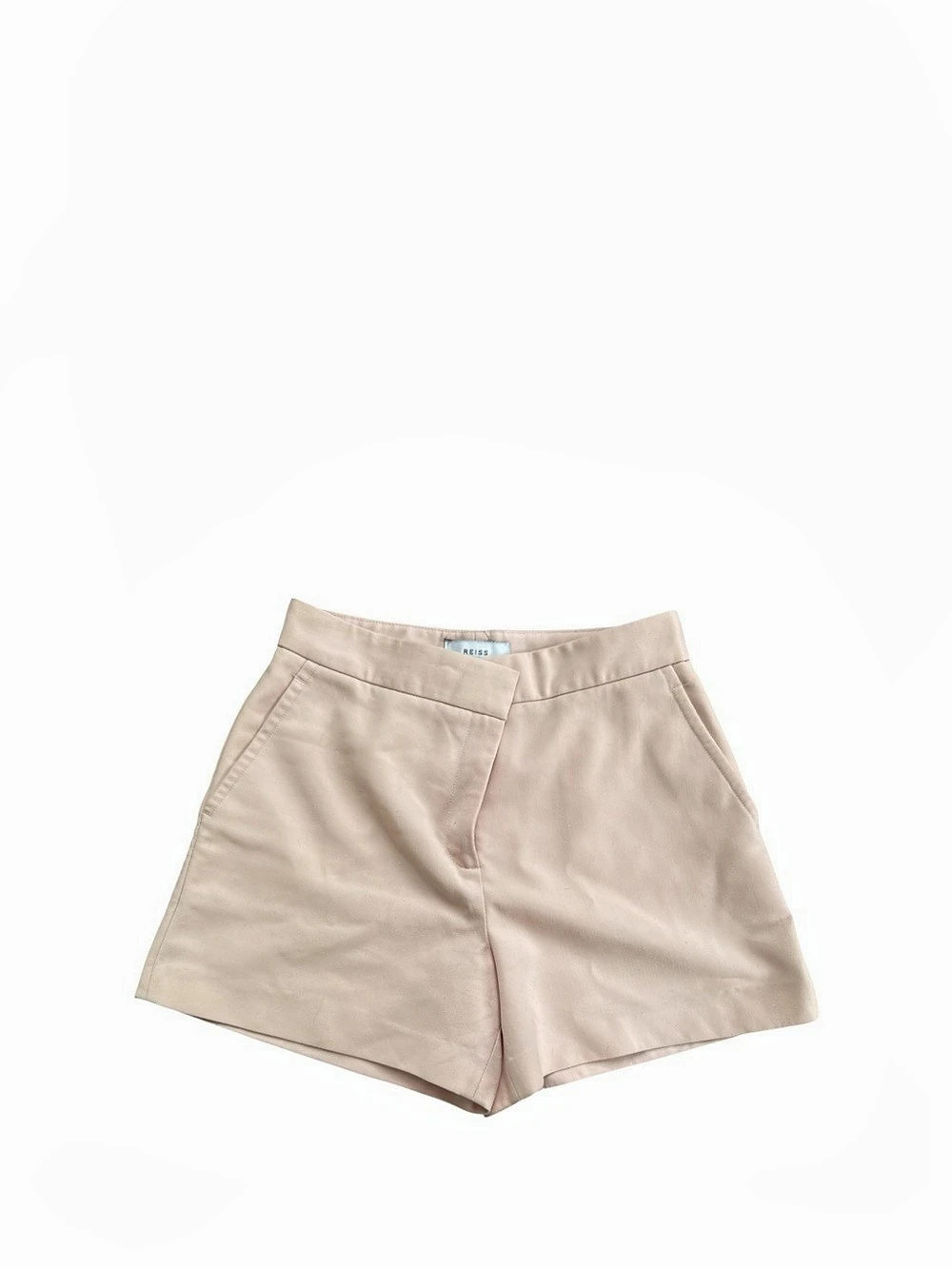 Reiss Magda Mid-Rise Tailored Shorts in Pink